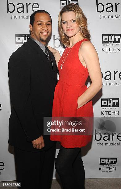 Jerold Solomon and Missi Pyle attend "BARE The Musical" Opening Night After Party at Out Hotel on December 9, 2012 in New York City.