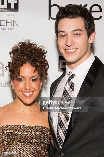 Actors Ariana Groover and Casey Garvin attends "BARE The Musical" Opening Night After Party at Out Hotel on December 9, 2012 in New York City.