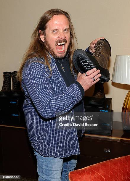 Johnny Van Zant of Lynyrd Skynyrd attends the Backstage Creations Celebrity Retreat at 2012 American Country Awards at the Mandalay Bay Events Center...