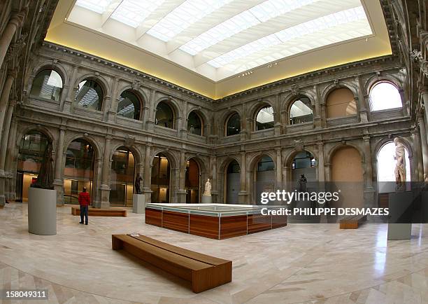 The new extension to Madrid's Prado museum, the former cloister of the Jeronimos is open to the press prior to its inauguration next week by the...