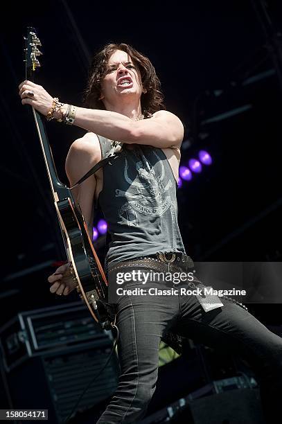Sid Glover of Heaven's Basement performing live onstage at High Voltage Festival on July 24, 2011 in London.