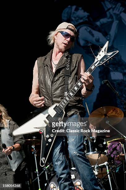 Michael Schenker of the Michael Schenker Group performing live onstage at High Voltage Festival on July 24, 2011 in London.