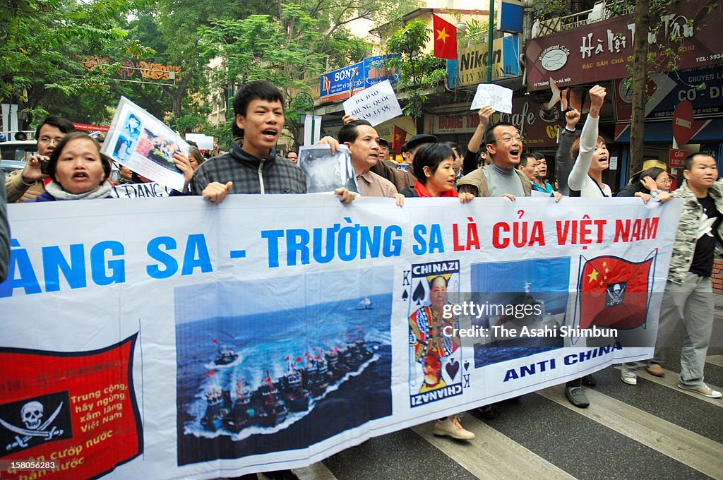 Anti-China Rally Held In Vietnam