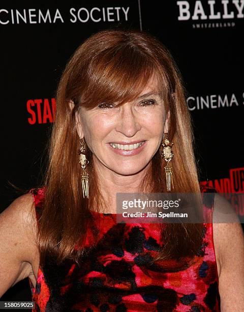 Desigbner Nicole Miller attends The Cinema Society With Chrysler & Bally premiere of "Stand Up Guys" at Museum of Modern Art on December 9, 2012 in...
