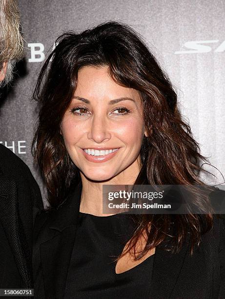 Actress Gina Gershon attends The Cinema Society With Chrysler & Bally premiere of "Stand Up Guys" at Museum of Modern Art on December 9, 2012 in New...
