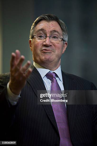 Glenn Britt, chairman and chief executive officer of Time Warner Cable Inc., speaks during a Bloomberg Television interview on Friday, Dec. 7, 2012....