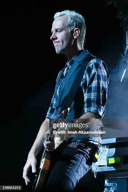 Guitarist Tom Dumont of No Doubt performs onstage at the 23rd Annual KROQ Almost Acoustic Christmas at Gibson Amphitheatre on December 9, 2012 in...