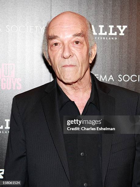 Actor Mark Margolis attends The Cinema Society With Chrysler & Bally Host The Premiere Of "Stand Up Guys" at The Museum of Modern Art on December 9,...