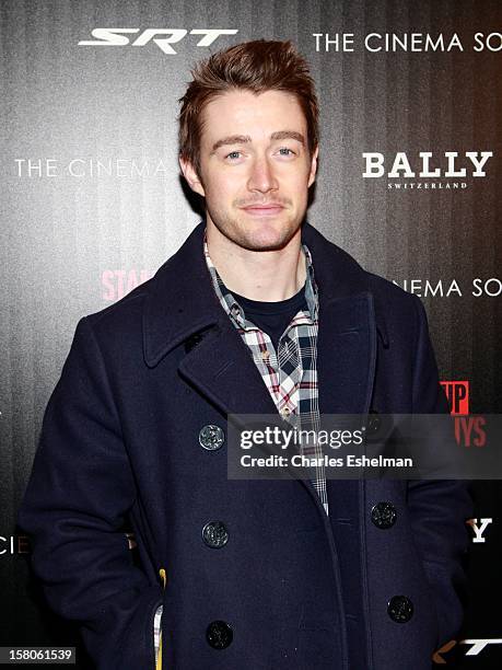 Actor Robert Buckley attends The Cinema Society With Chrysler & Bally Host The Premiere Of "Stand Up Guys" at The Museum of Modern Art on December 9,...