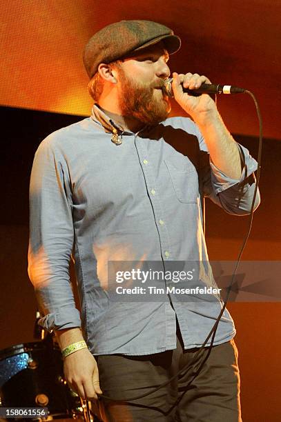 Alex Clare performs during KROQ's Almost Acoustic Christmas Day Two at Gibson Amphitheatre on December 9, 2012 in Universal City, California.