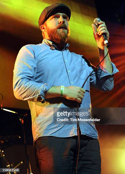 Alex Clare performs during KROQ's Almost Acoustic Christmas Day Two at Gibson Amphitheatre on December 9, 2012 in Universal City, California.