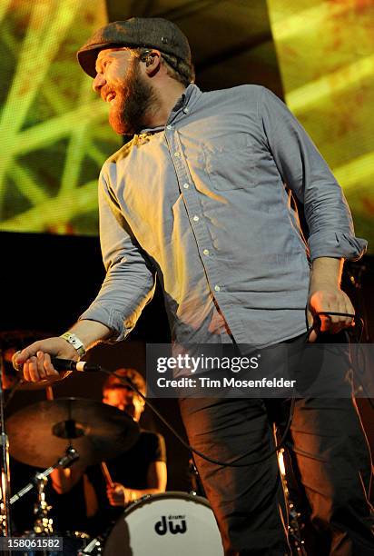 Alex Clare performs during KROQ's Almost Acoustic Christmas Day Two at Gibson Amphitheatre on December 9, 2012 in Universal City, California.