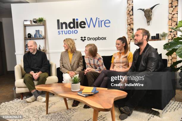 Sean Durkin, Carrie Coon, Charlie Shotwell, Oona Roche, and Jude Law