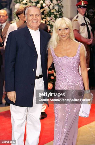 Gianni & Donatella Versace Attend A Book Launch Party At His Store In London'S Bond Street. .