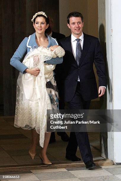 The Christening Of Crown Prince Frederik & Crown Princess Mary Of Denmark'S Son Christian Valdemar Henri John At The Palace Chapel, Christiansborg...