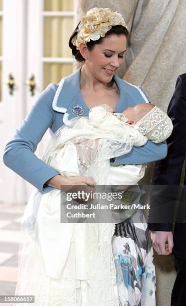 The Christening Of Crown Prince Frederik & Crown Princess Mary Of Denmark'S Son Christian Valdemar Henri John At The Palace Chapel, Christiansborg...