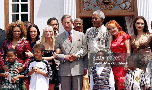 The Prince Of Wales'S Visit To South Africa.Meeting With Nelson Mandela & The Spice Girls. .
