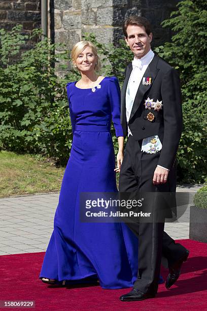 Crown Prince Pavlos, And Crown Princess Marie Chantal Of Greece Attend The Wedding Of Princess Nathalie Of Sayn-Wittgenstein -Berleburg, To Alexander...