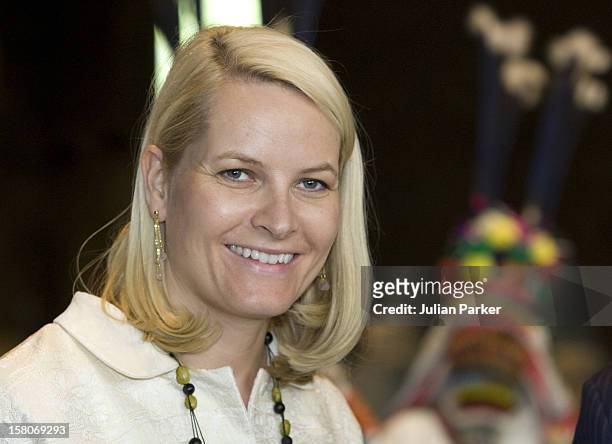 Crown Princess Mette Marit Of Norway Visit The National Museum Of Anthropology In Mexico City.