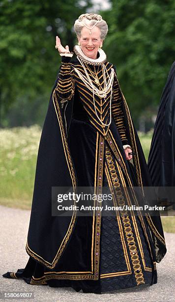 Queen Margrethe Ii Of Denmark Attends A Performance At Gripsholm Castle During The Celebrations For King Carl Gustav & Queen Silvia Of Sweden'S 25Th...