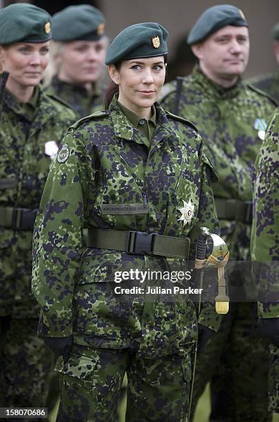 Crown Princess Mary Of Denmark Attends The 60Th Anniversary Of The Danish Home Guard, In Nymindegab, In Denmark.