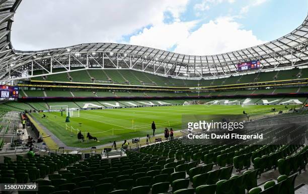 Dublin , Ireland - 6 August 2023; A general view before the pre-season friendly match between Manchester United and Athletic Bilbao at the Aviva...