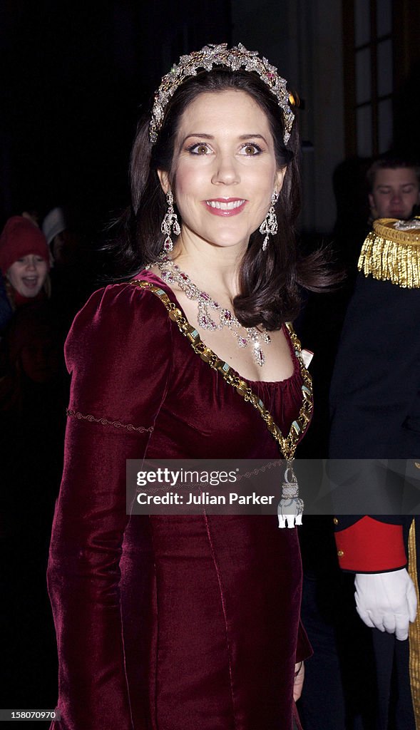 Danish Royal New Year Gala Dinner At Amalienborg Palace