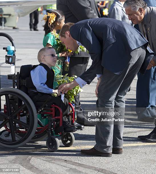 The Duke And Duchess Of Cambridge Leave, Yellowknife Airport On Day 7 Of Their Official Visit To Canada.William And Kate Meet Adithi Balaji- And...