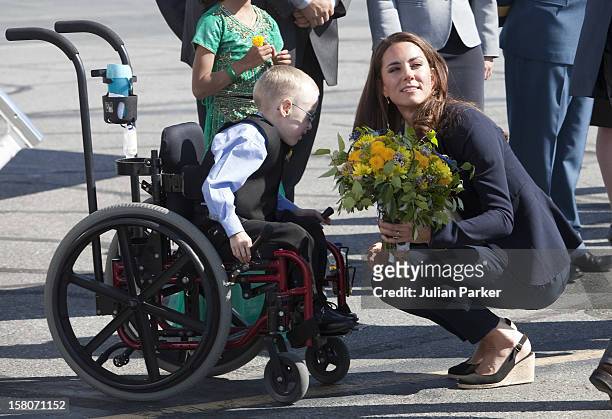 The Duke And Duchess Of Cambridge Leave, Yellowknife Airport On Day 7 Of Their Official Visit To Canada.William And Kate Meet Adithi Balaji- And...