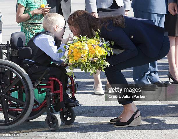 The Duke And Duchess Of Cambridge Leave, Yellowknife Airport On Day 7 Of Their Official Visit To Canada.William And Kate Meet Adithi Balaji- And...