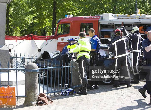 General View After A Car Hit Spectators Watching Dutch Queens Day Celebrations In Apeldoorn, Holland.
