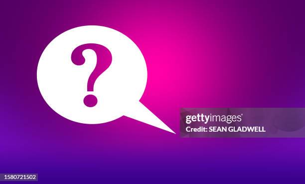 question bubble - q and a icon stock pictures, royalty-free photos & images