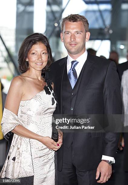 Alexandra, Countess Of Frederiksborg And Husband Martin Jorgensen Attend A Reception And Concert At Copenhagens Concert Hall As Part Of The 75Th...