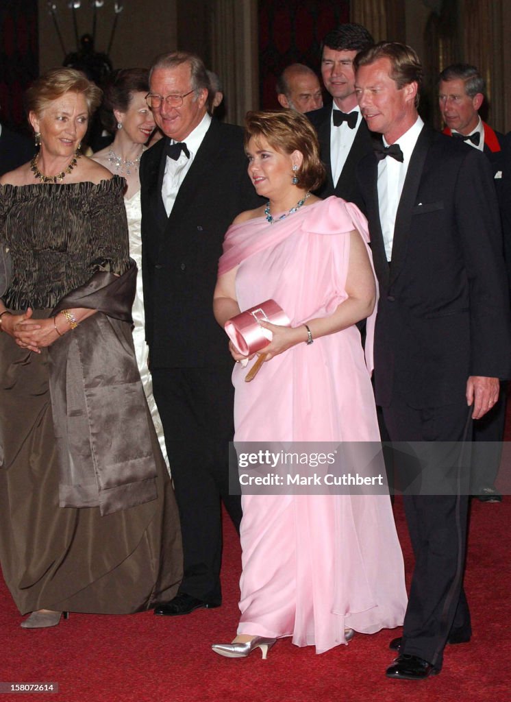 Golden Jubilee Royal Dinner At Windsor Castle.