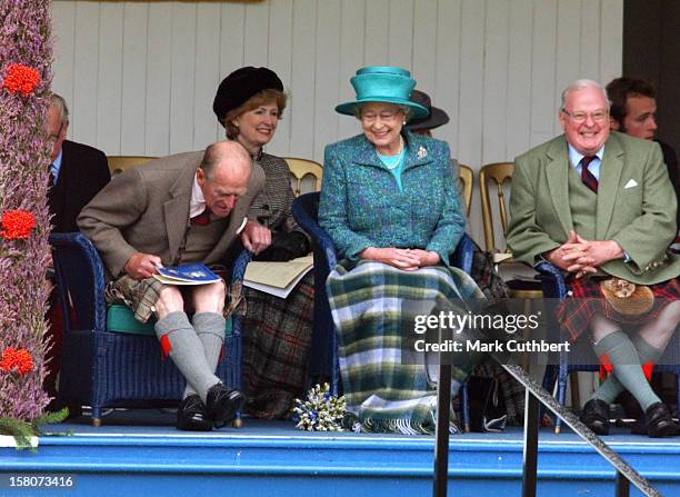 The Queen & Duke Of Edinburgh Attend The Braemar Games, Scotland.