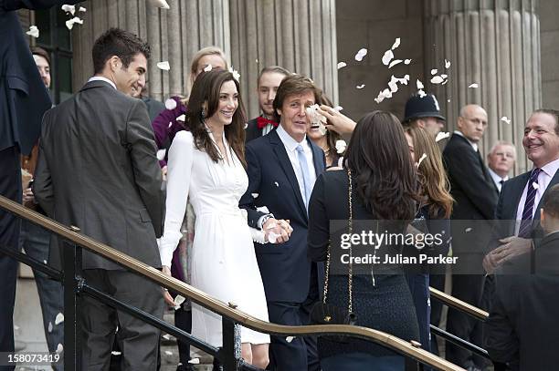 The Wedding Of Sir Paul Mccartney To Nancy Shevell, At Old Marylebone Town Hall Register Office.