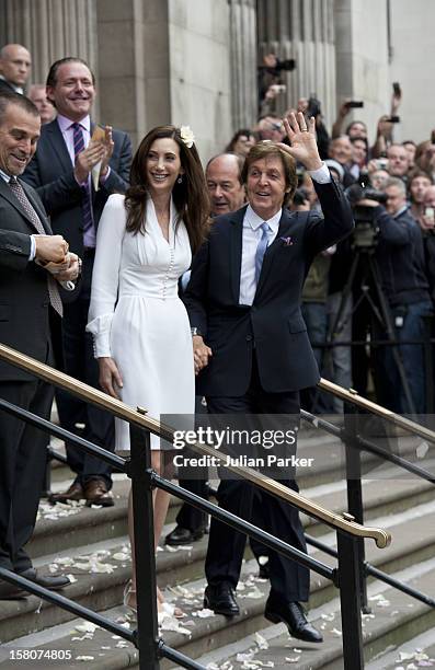 The Wedding Of Sir Paul Mccartney To Nancy Shevell, At Old Marylebone Town Hall Register Office.