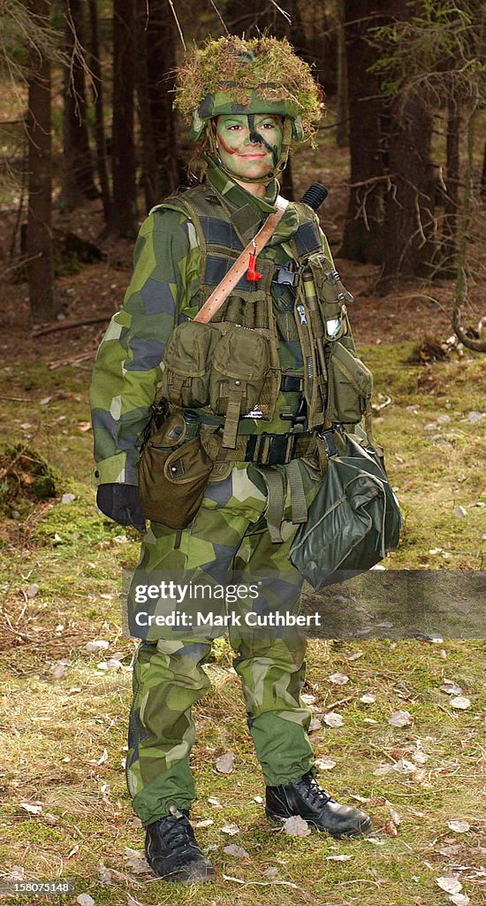 Crown Princess Victoria During Her 3-Week Basic Military Training