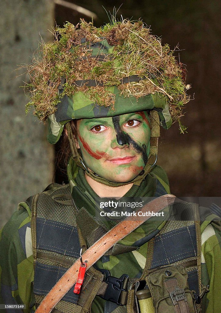 Crown Princess Victoria During Her 3-Week Basic Military Training