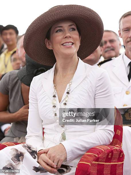 On The Danish State Visit To Vietnam, Queen Margrethe And Crown Princess Mary Of Denmark Visit To Maersk, Near Ho Chi Minh City In Vietnam, And...