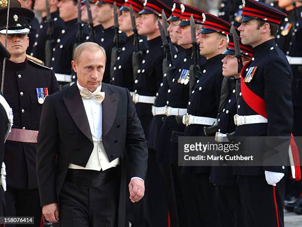 Banquet At London'S Guildhall During The State Visit Of President Putin Of The Russian Federation And Mrs Putina. .