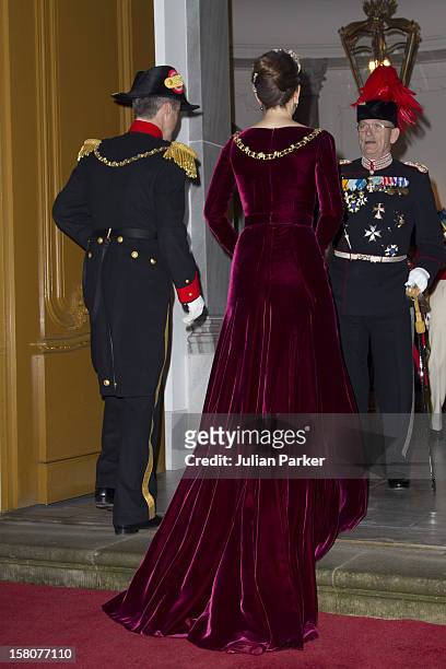 Crown Prince Frederik, And Crown Princess Mary Of Denmark Attend The Traditional New Year Gala Dinner, At Amalienborg Palace In Copenhagen, Denmark.