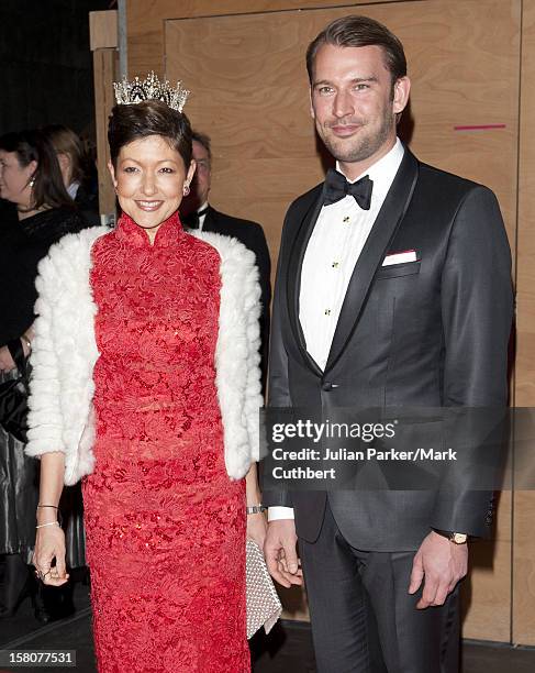 ** ** Alexandra Countess Of Frederiksborg And Martin Joergensen At A Gala Performance In The Dr Concert Hall To Celebrate 40 Years On The Throne Of...