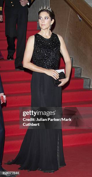 ** ** Princess Mary Of Denmark At A Gala Performance In The Dr Concert Hall To Celebrate 40 Years On The Throne Of Queen Margrethe Ii Of Denmark In...