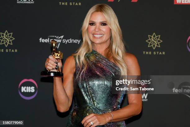 Sonia Kruger wins the Gold Logie Award on July 30, 2023 in Sydney, Australia.