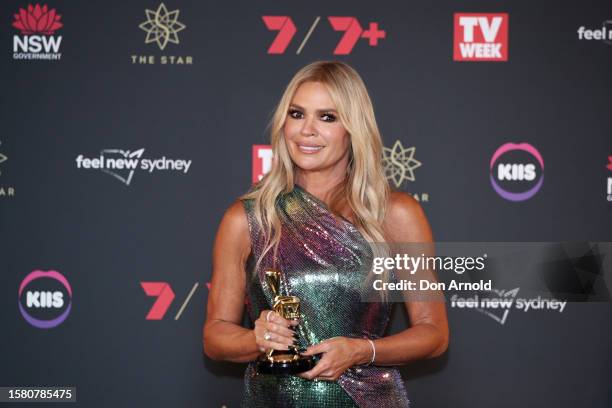 Sonia Kruger wins the Gold Logie Award at the 63rd TV WEEK Logie Awards at The Star, Sydney on July 30, 2023 in Sydney, Australia.