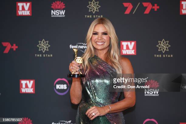 Sonia Kruger wins the Gold Logie Award at the 63rd TV WEEK Logie Awards at The Star, Sydney on July 30, 2023 in Sydney, Australia.