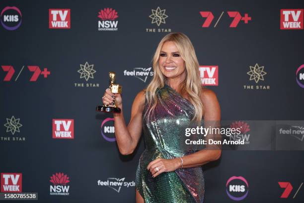 Sonia Kruger wins the Gold Logie Award at the 63rd TV WEEK Logie Awards at The Star, Sydney on July 30, 2023 in Sydney, Australia.