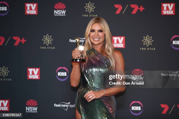 Sonia Kruger wins the Gold Logie Award at the 63rd TV WEEK Logie Awards at The Star, Sydney on July 30, 2023 in Sydney, Australia.