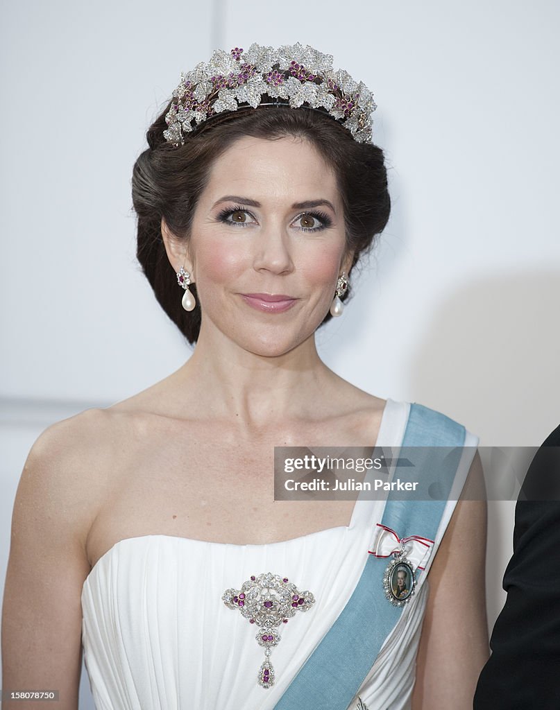 Royals Attend Gala Performance In Copenhagen